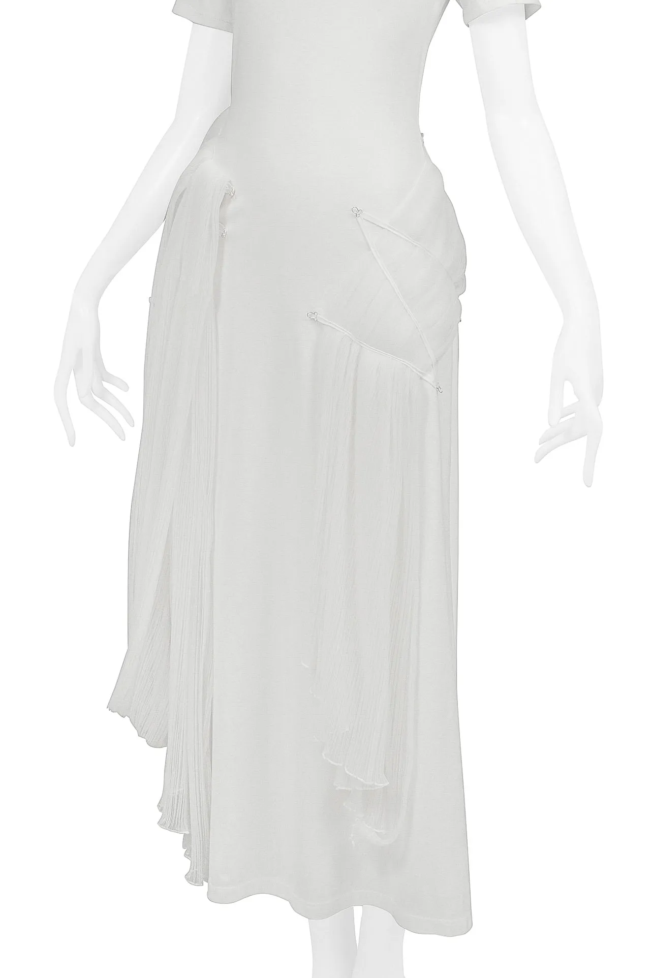 ISSEY MIYAKE ICONIC WHITE GODDESS CONCEPT DRESS 2003