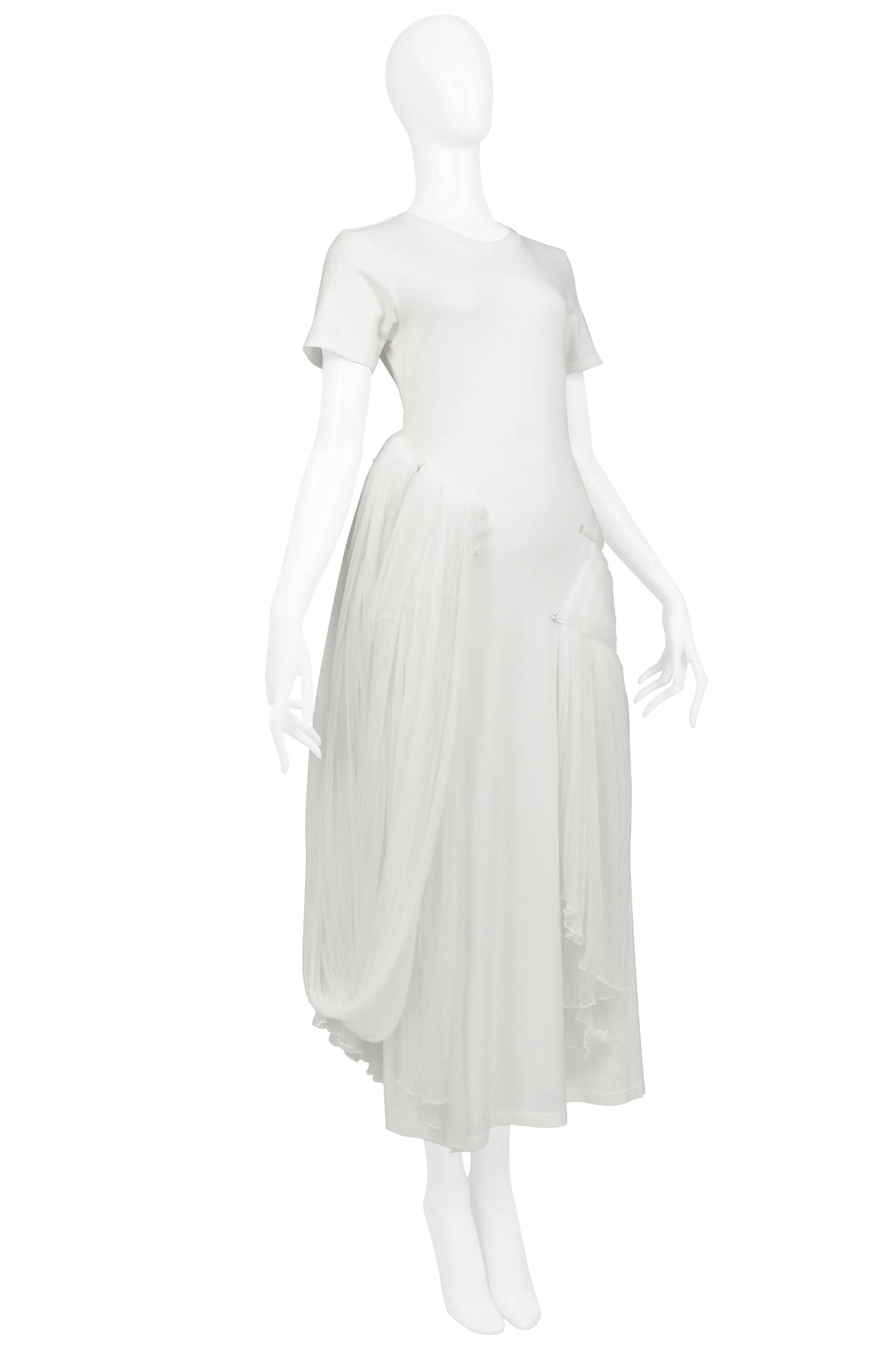 ISSEY MIYAKE ICONIC WHITE GODDESS CONCEPT DRESS 2003