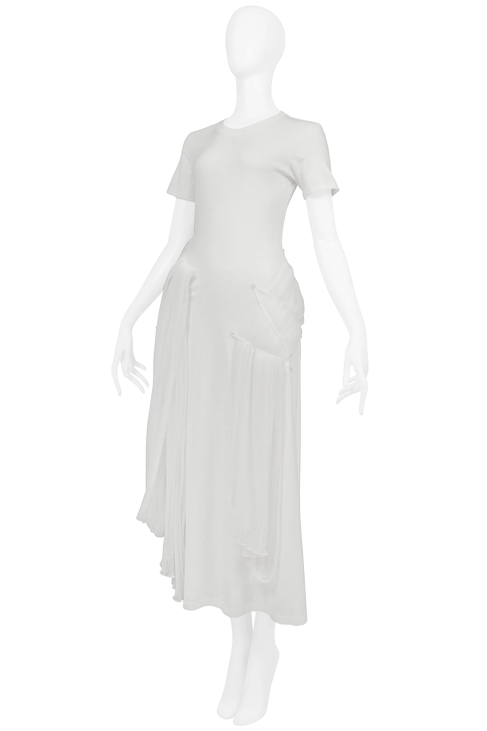 ISSEY MIYAKE ICONIC WHITE GODDESS CONCEPT DRESS 2003