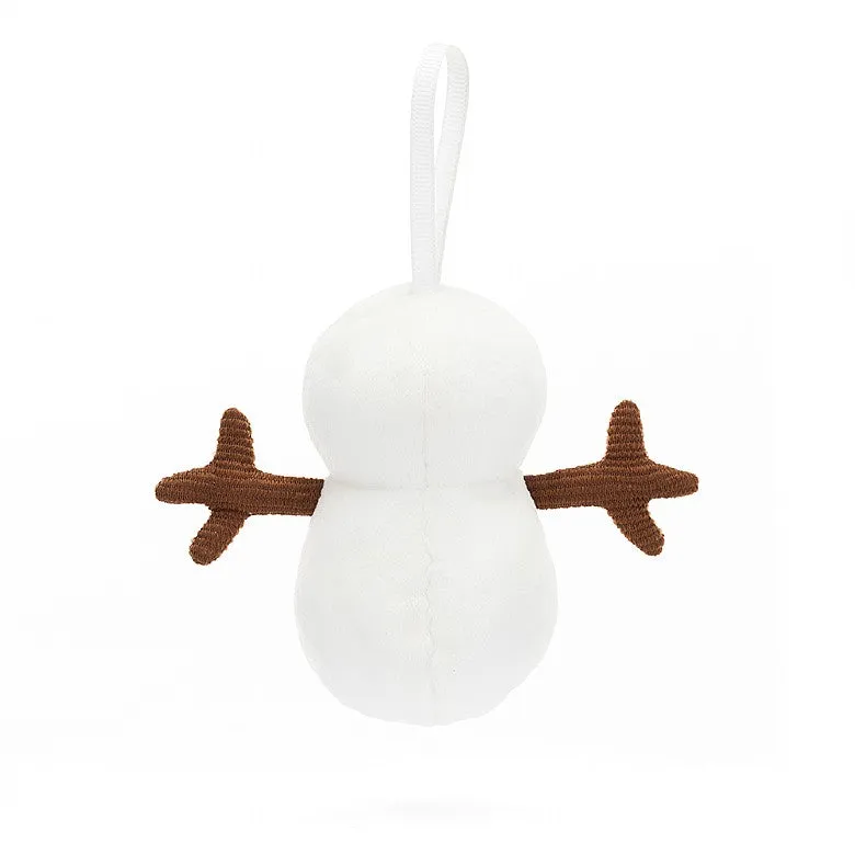 Jellycat Festive Folly Snowman Ornament