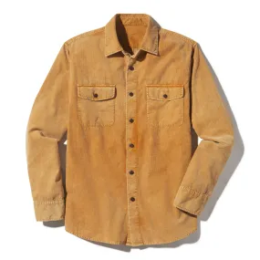 Jeremiah Vintage Garment Dyed Cord Shirt - Biscuit