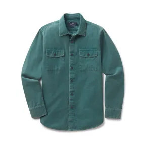 Jeremiah Vintage Garment Dyed Shirt - Teal