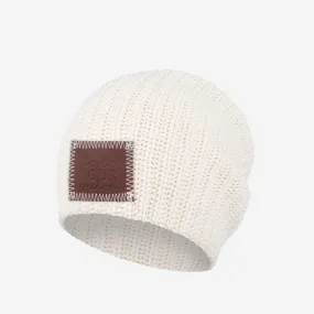 Kids White Speckled Beanie