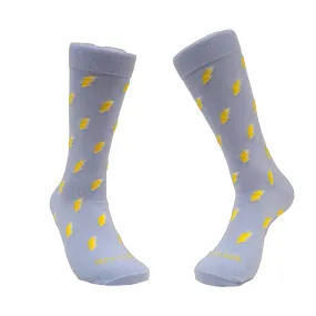 Lightning Bolt Patterned Socks from the Sock Panda (Adult Large - Men's Shoe Sizes 8-12)