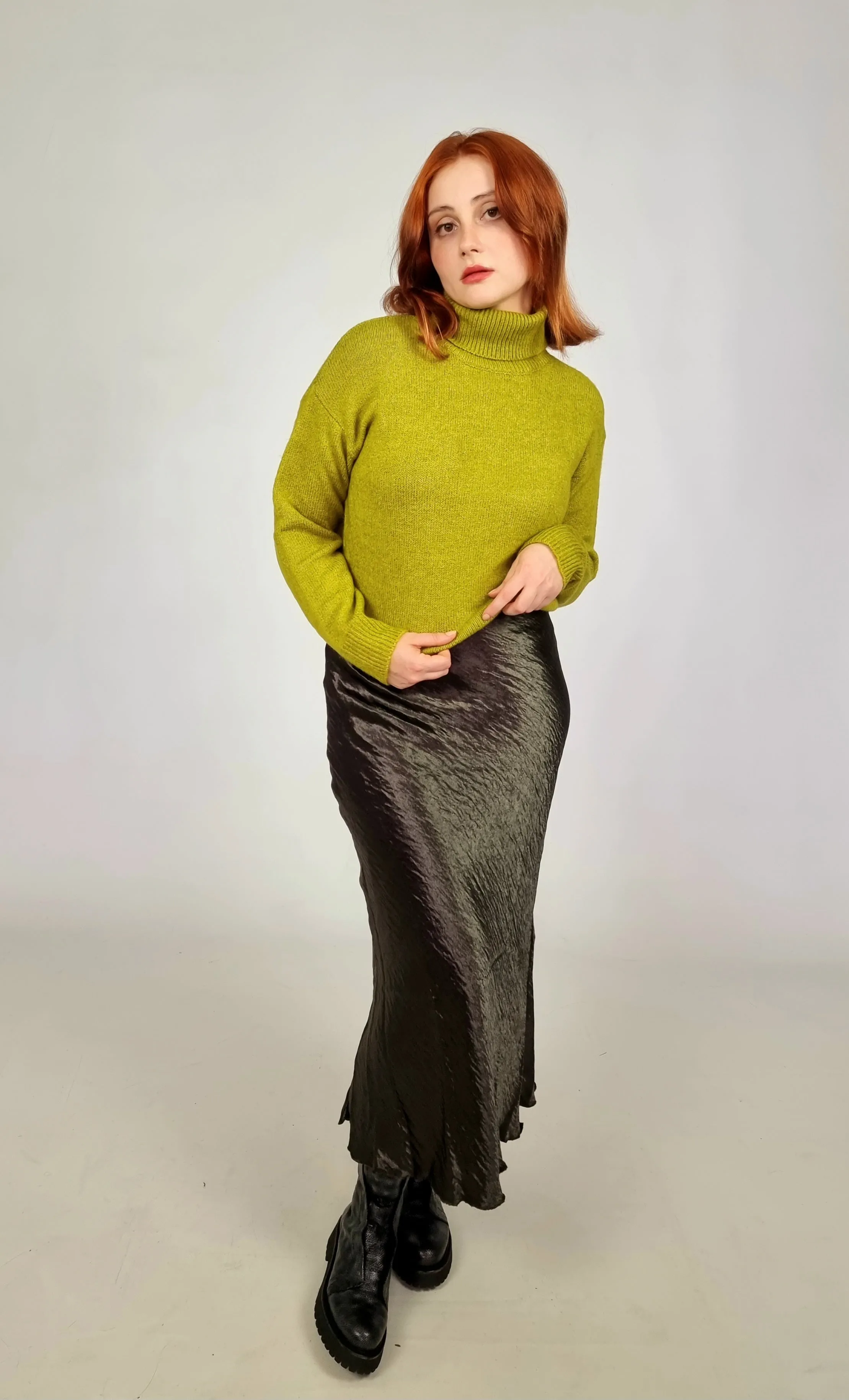 Lili Sidonio Pistachio Casual Knitted Sweater