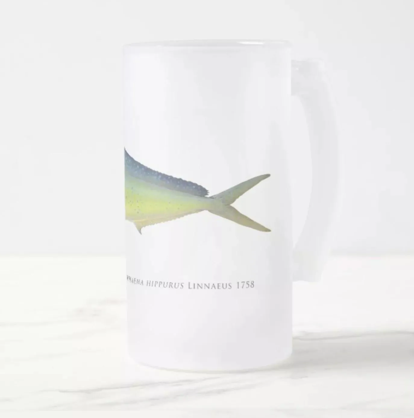 Mahi Mahi - Frosted Glass Stein