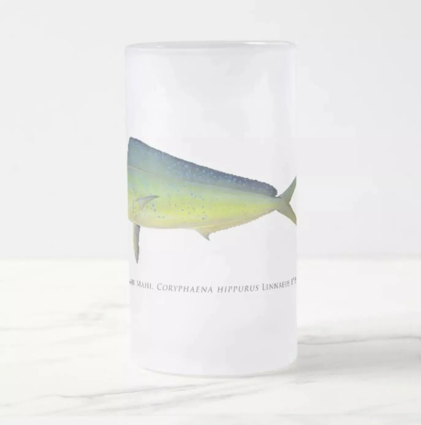 Mahi Mahi - Frosted Glass Stein