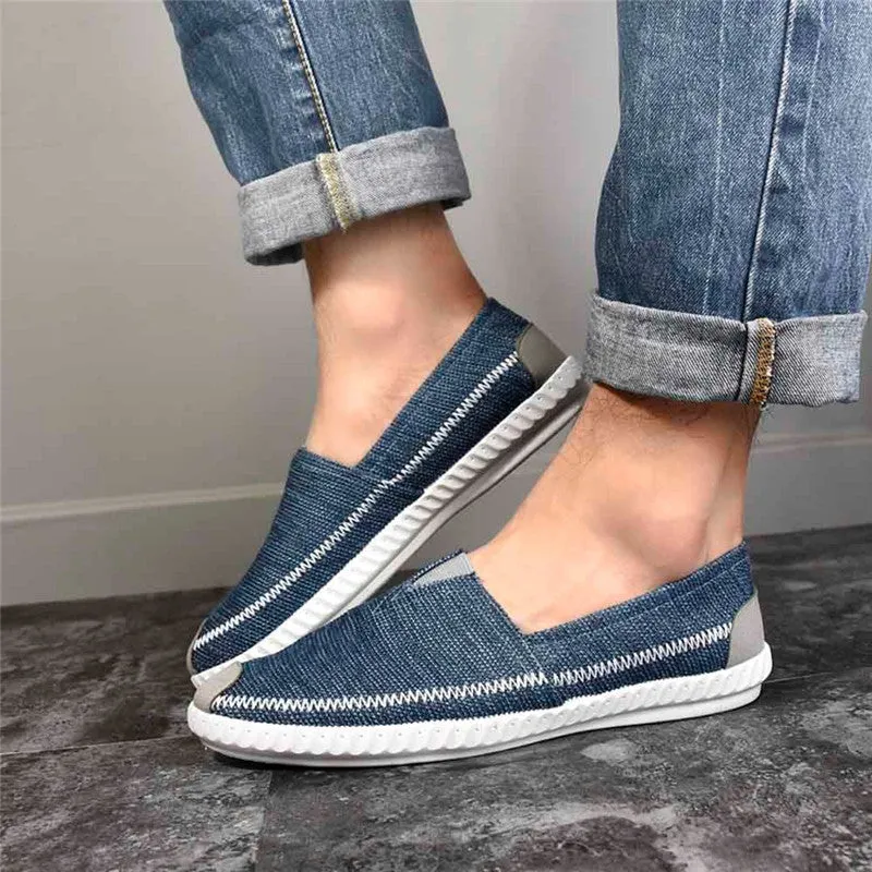 Men's Linen Straw Walking Shoes