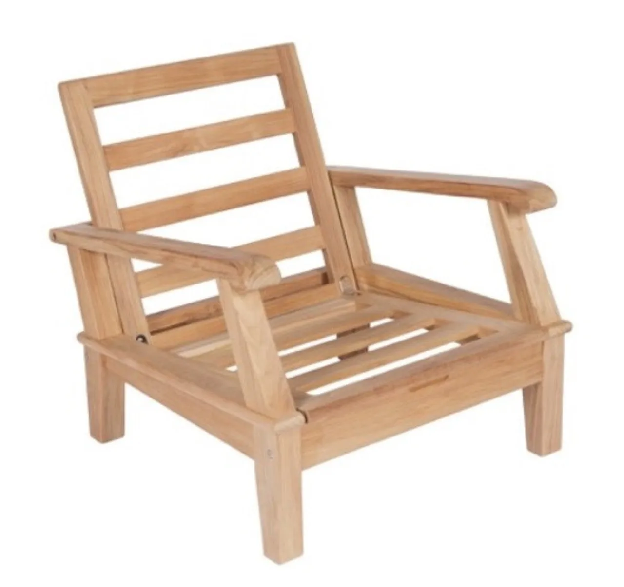 Miami Teak Outdoor Club Chair - 3 Position Reclining