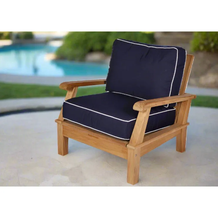 Miami Teak Outdoor Club Chair - 3 Position Reclining