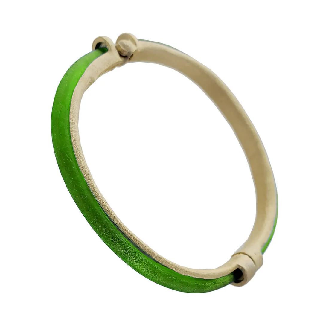 Michael Vincent Michaud Luminous Green Magnetic Bangle Bracelet