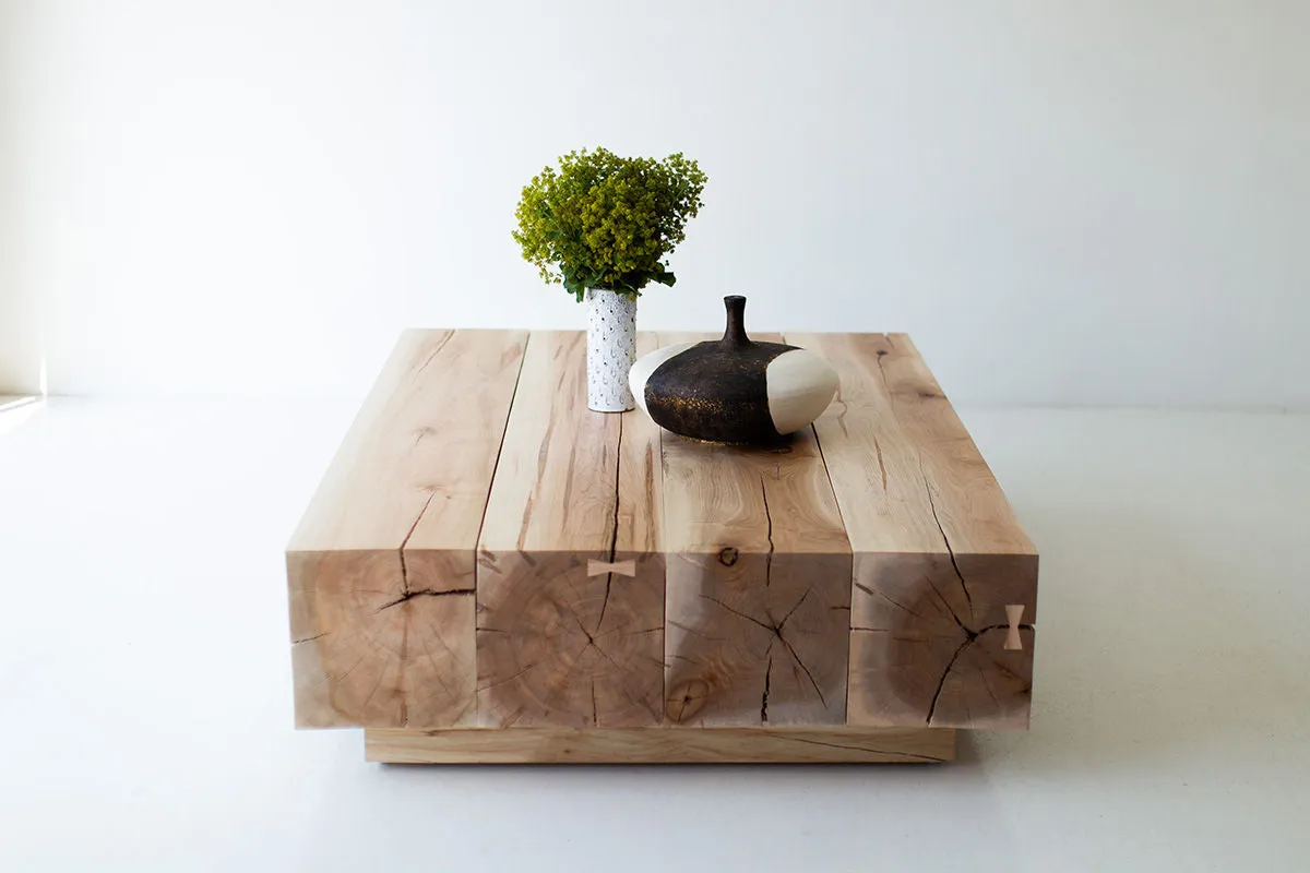 Modern Wood Beam Coffee Table - 1324