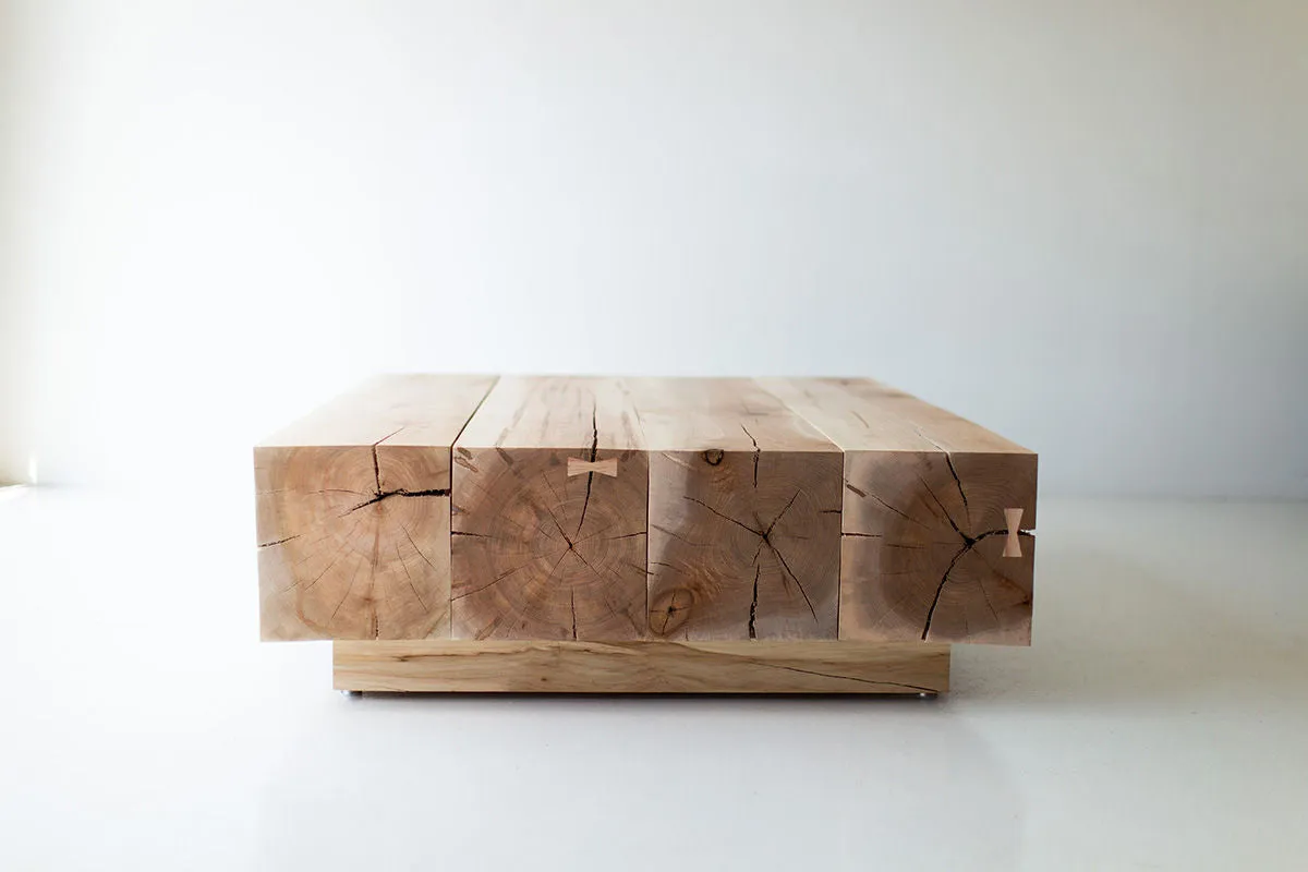 Modern Wood Beam Coffee Table - 1324