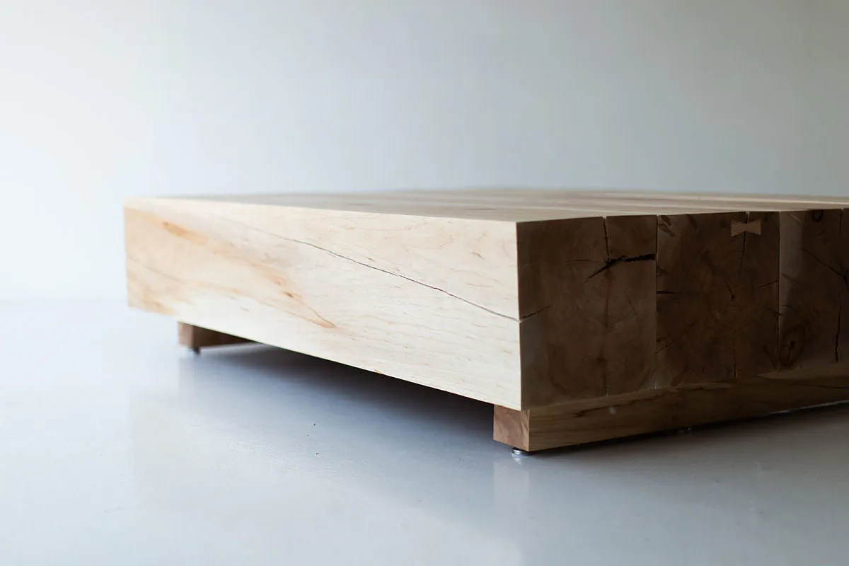 Modern Wood Beam Coffee Table - 1324