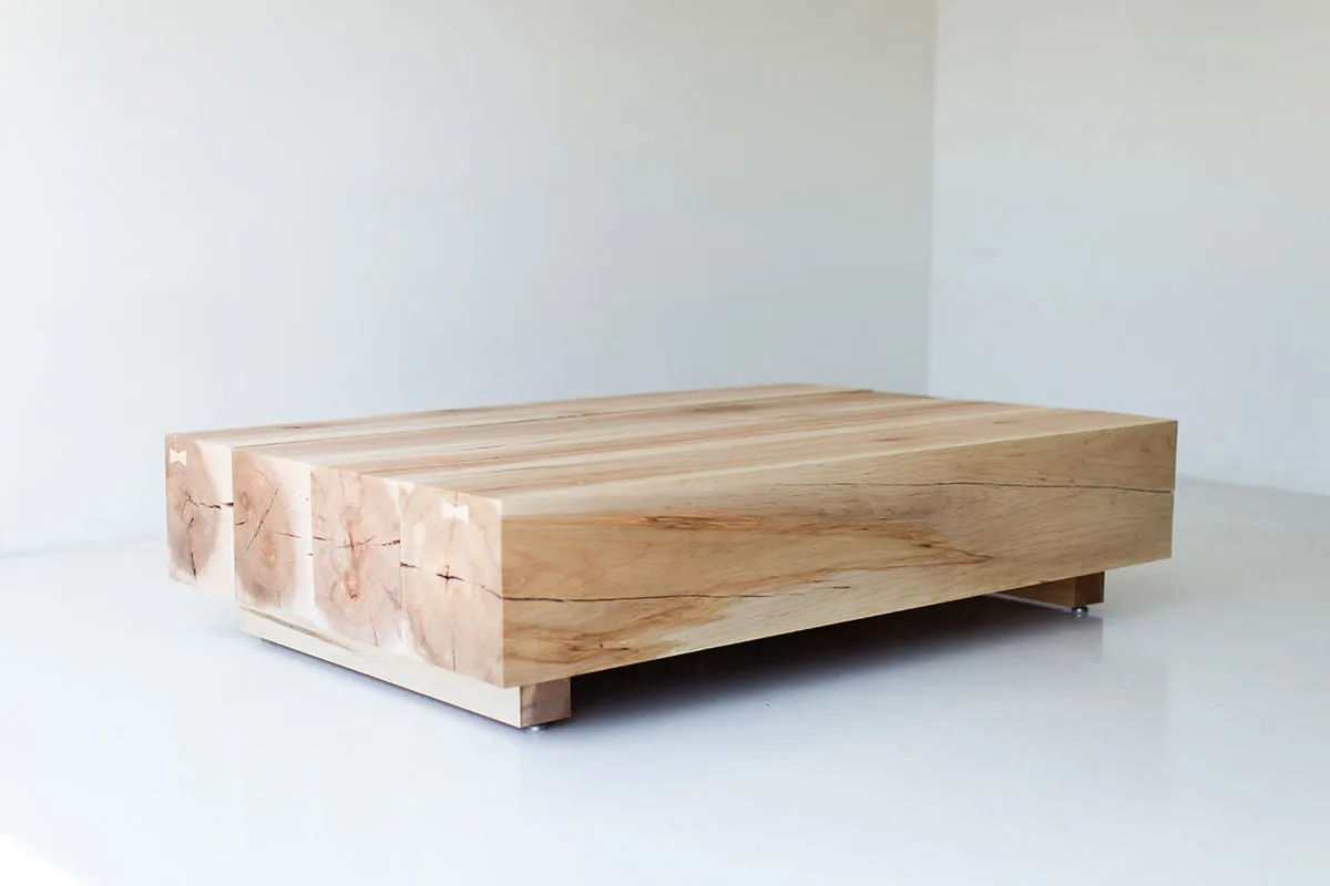 Modern Wood Beam Coffee Table - 1324