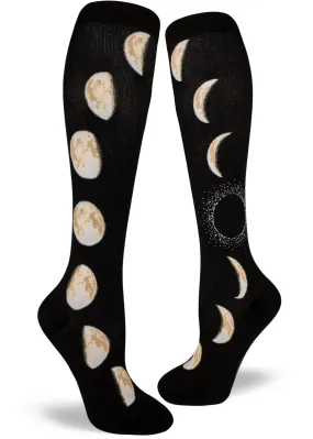 Moon Phases Knee High Socks