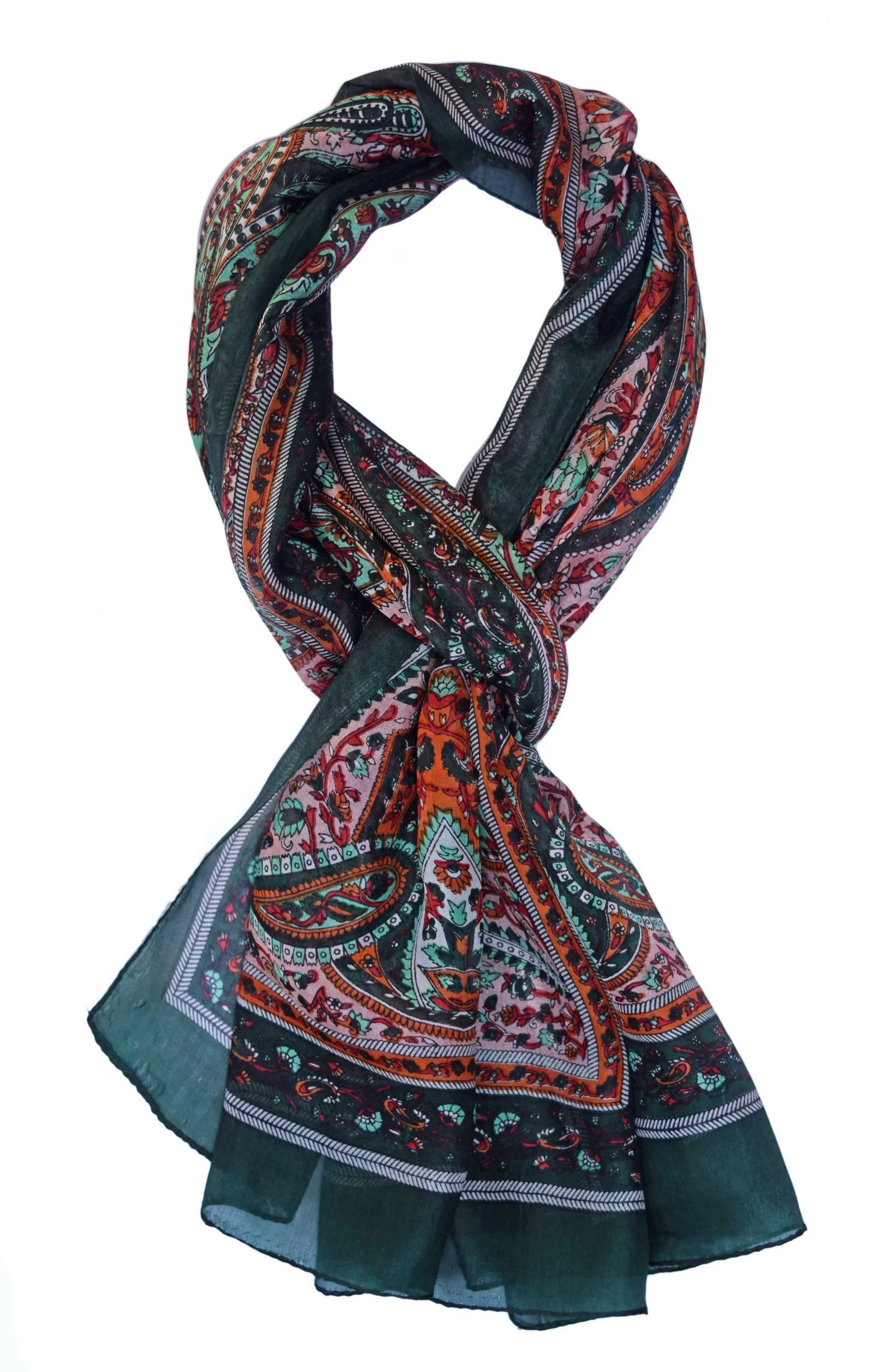 Paisley Silk Printed Scarf