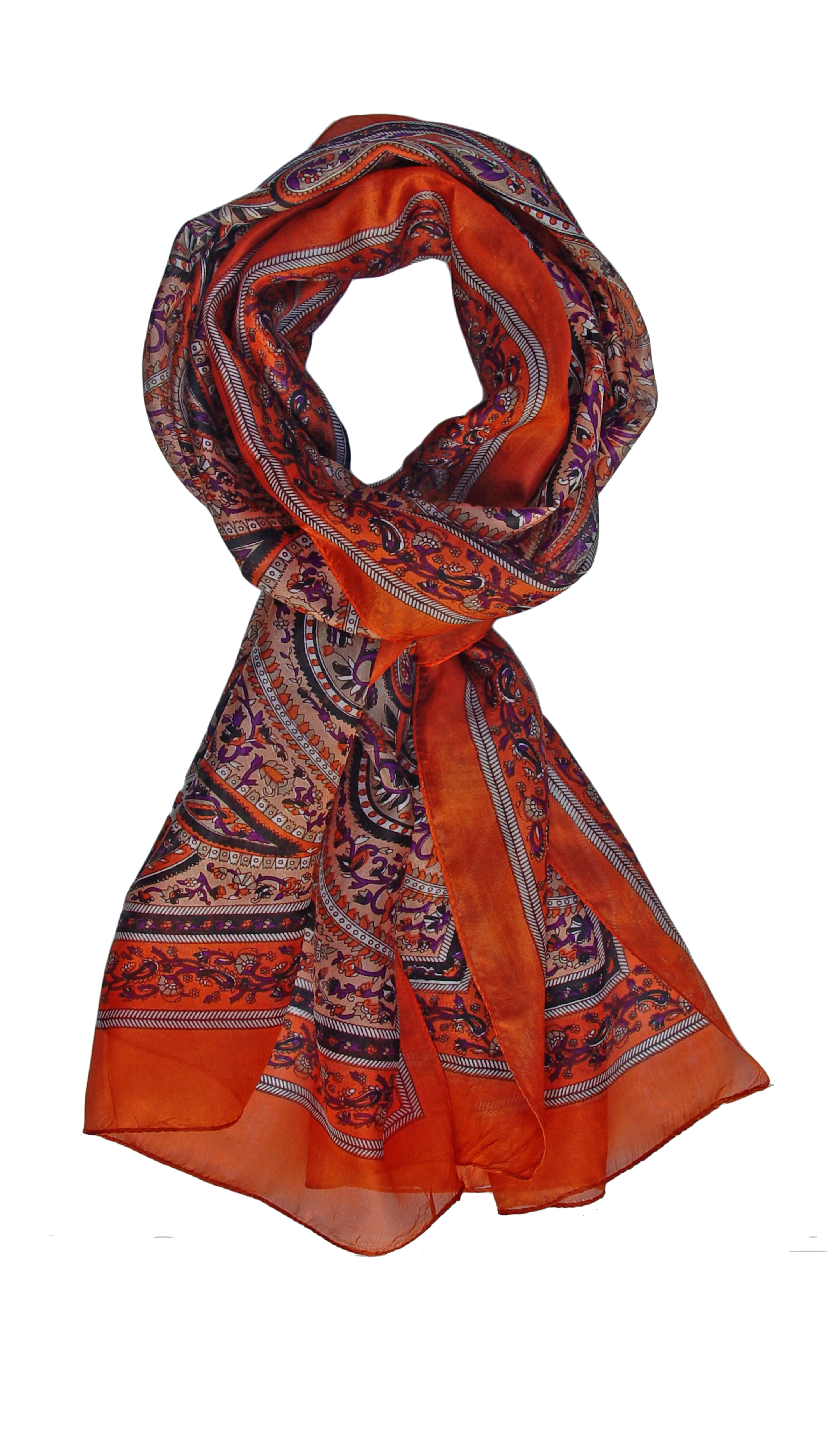 Paisley Silk Printed Scarf