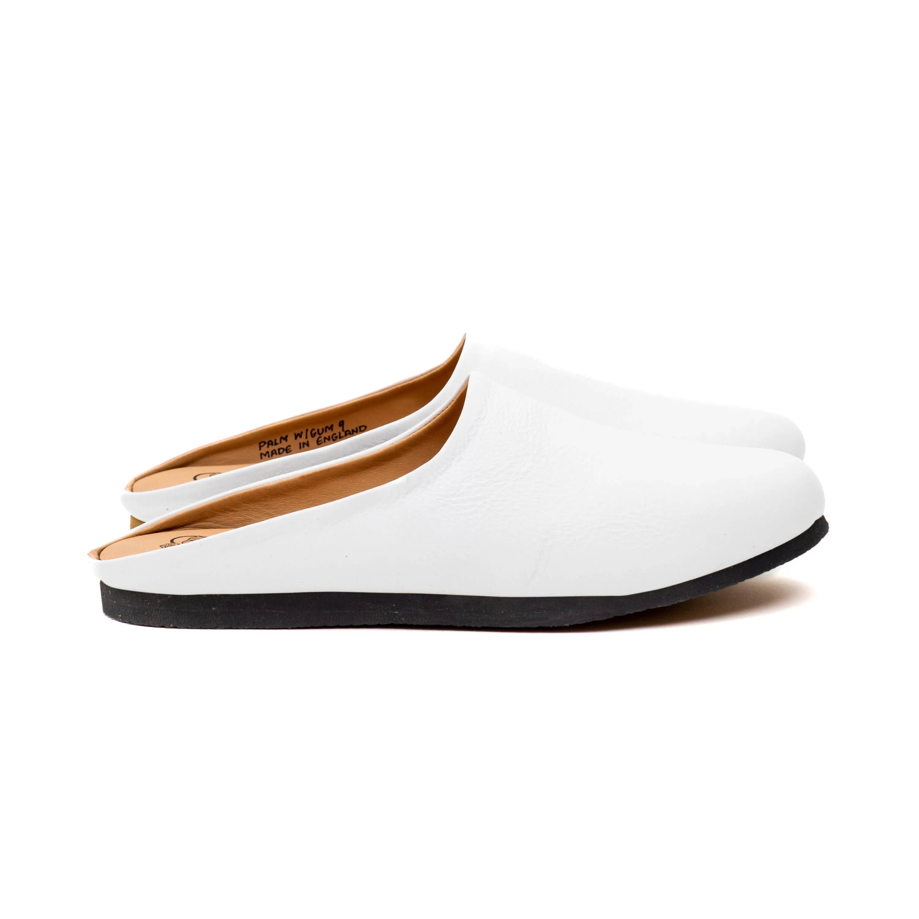 Palmerston Mule - White Calf Leather