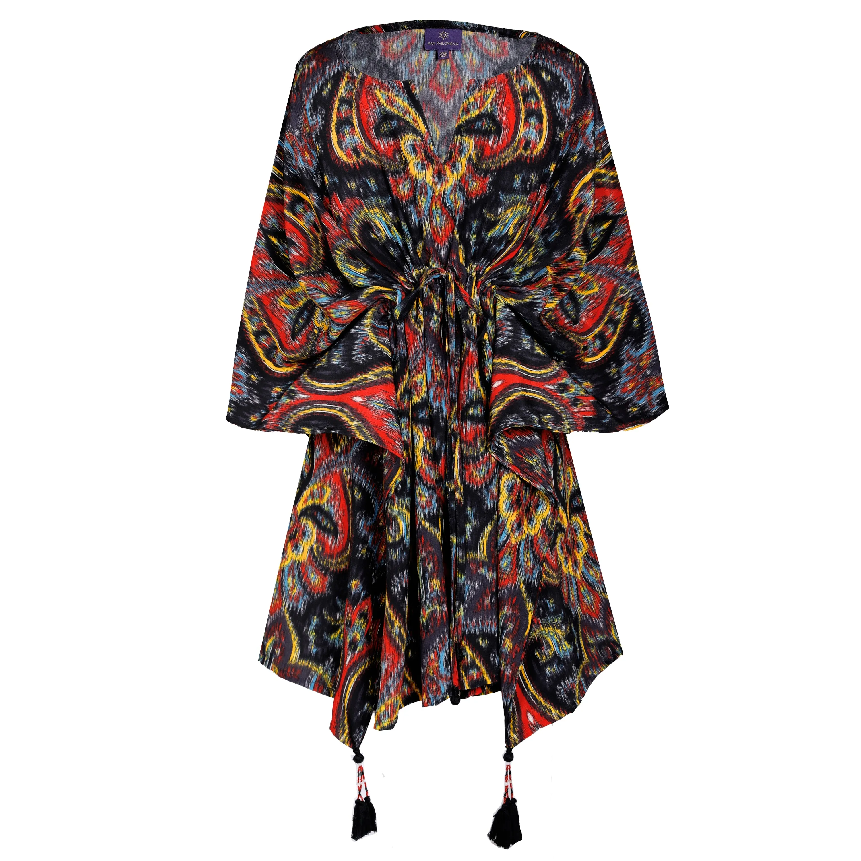 Prima Donna Paisley Italian Silk Short Kaftan