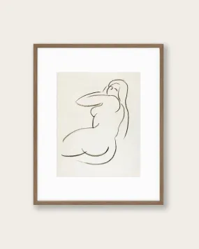 "Female Form in Pencil" Art Print