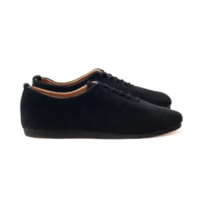 Regent Wholecut Shoe - Black Janus Calf Suede