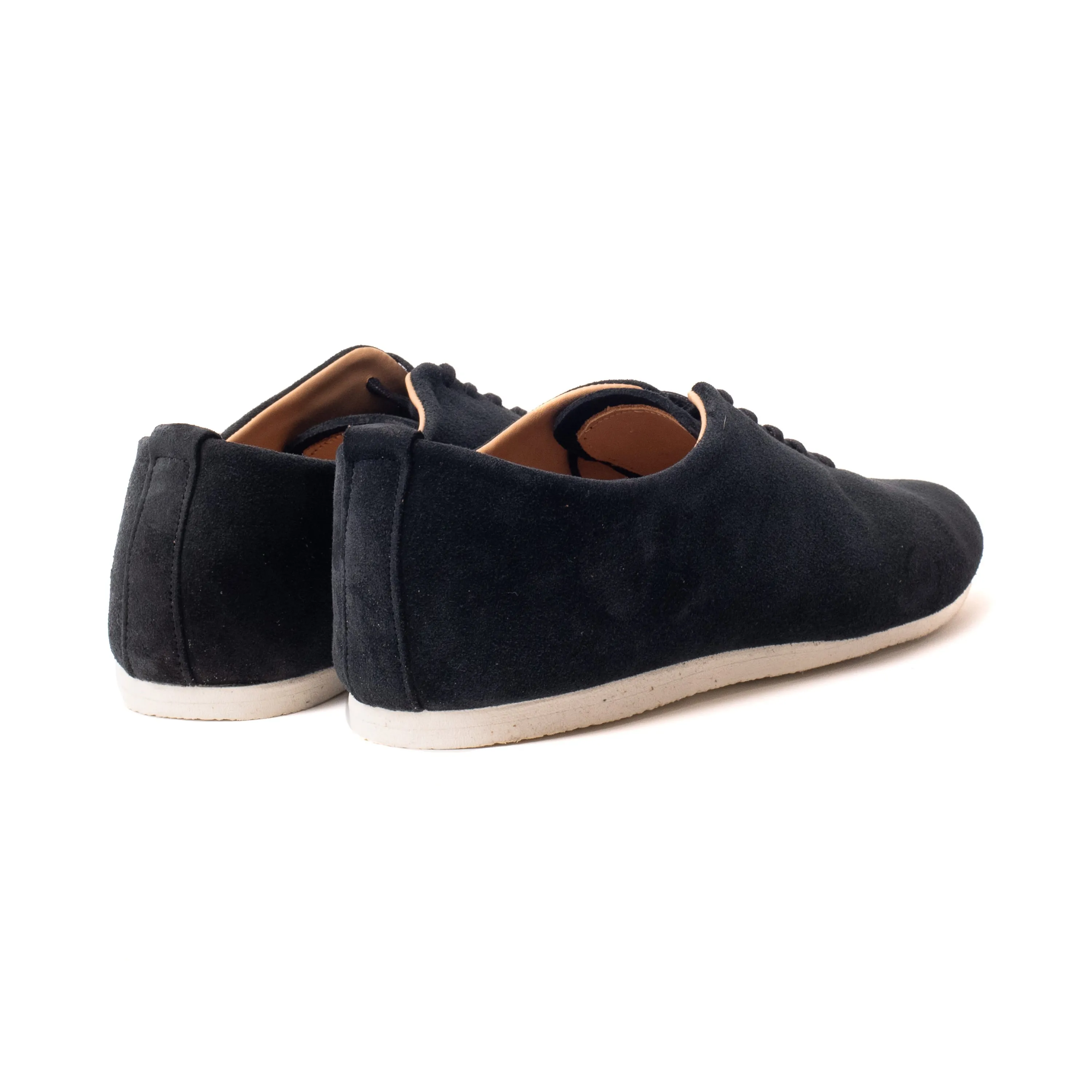 Regent Wholecut Shoe - Black Janus Calf Suede