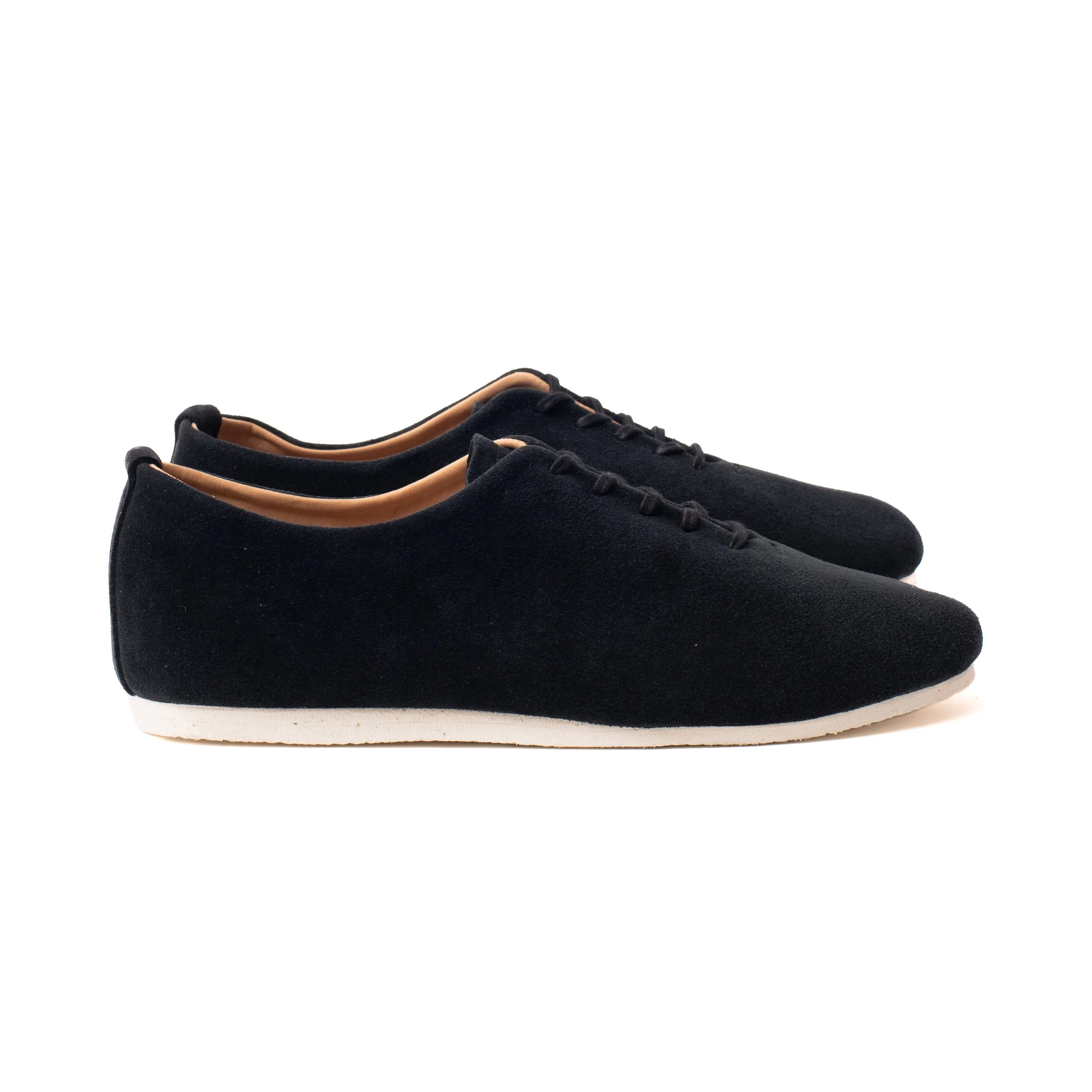 Regent Wholecut Shoe - Black Janus Calf Suede