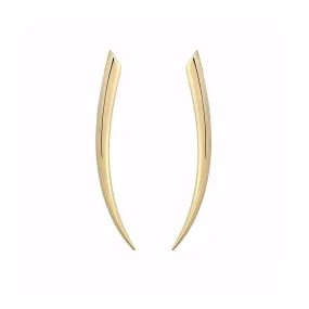 Sabre Fine Medium Earrings - 18ct Yellow Gold