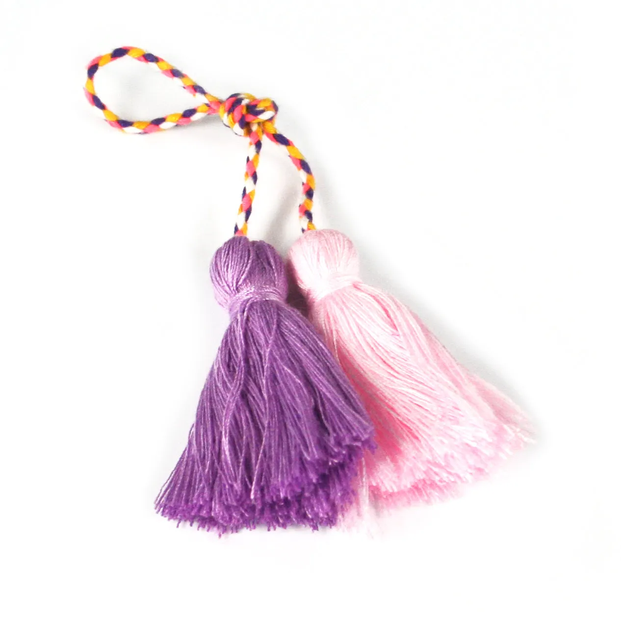 Small Tassel Adornment - Pink/Purple