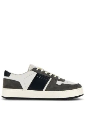 SMOOTH AND SUEDE LEATHER H-TV SNEAKERS.