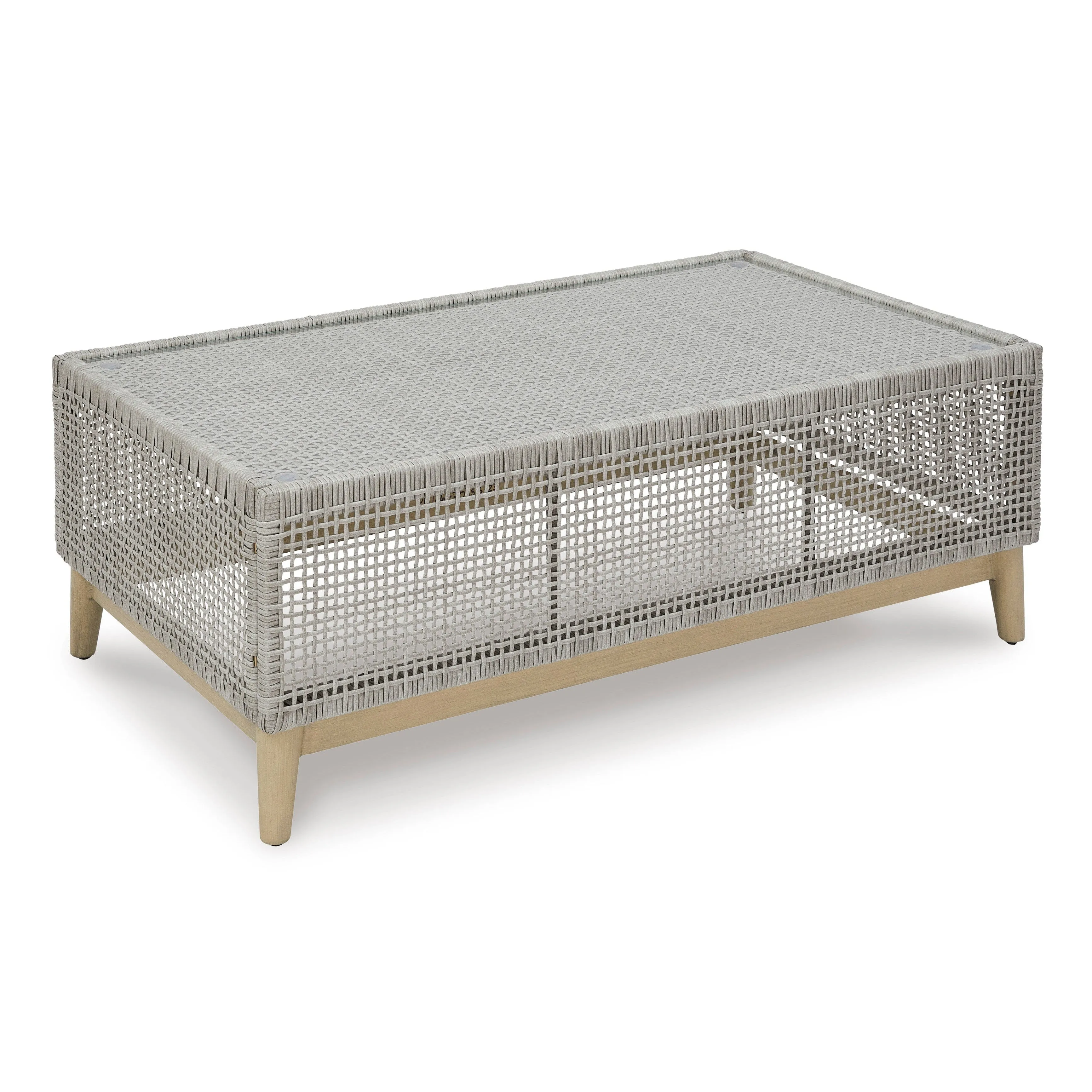 St Barts Outdoor Coffee Table Open Weave  48"