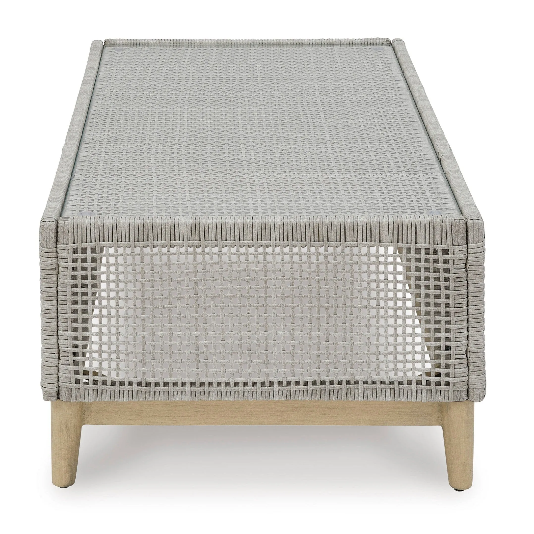 St Barts Outdoor Coffee Table Open Weave  48"