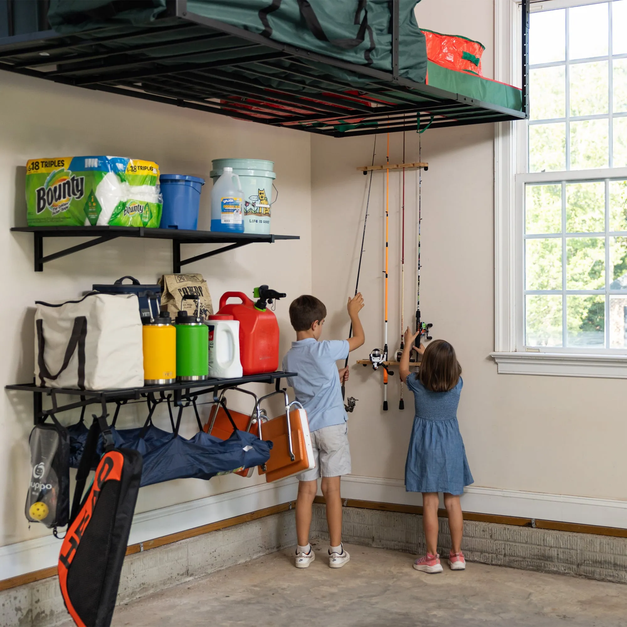 Stillwater Fishing Pole Storage Rack | Holds up to 8 Rods