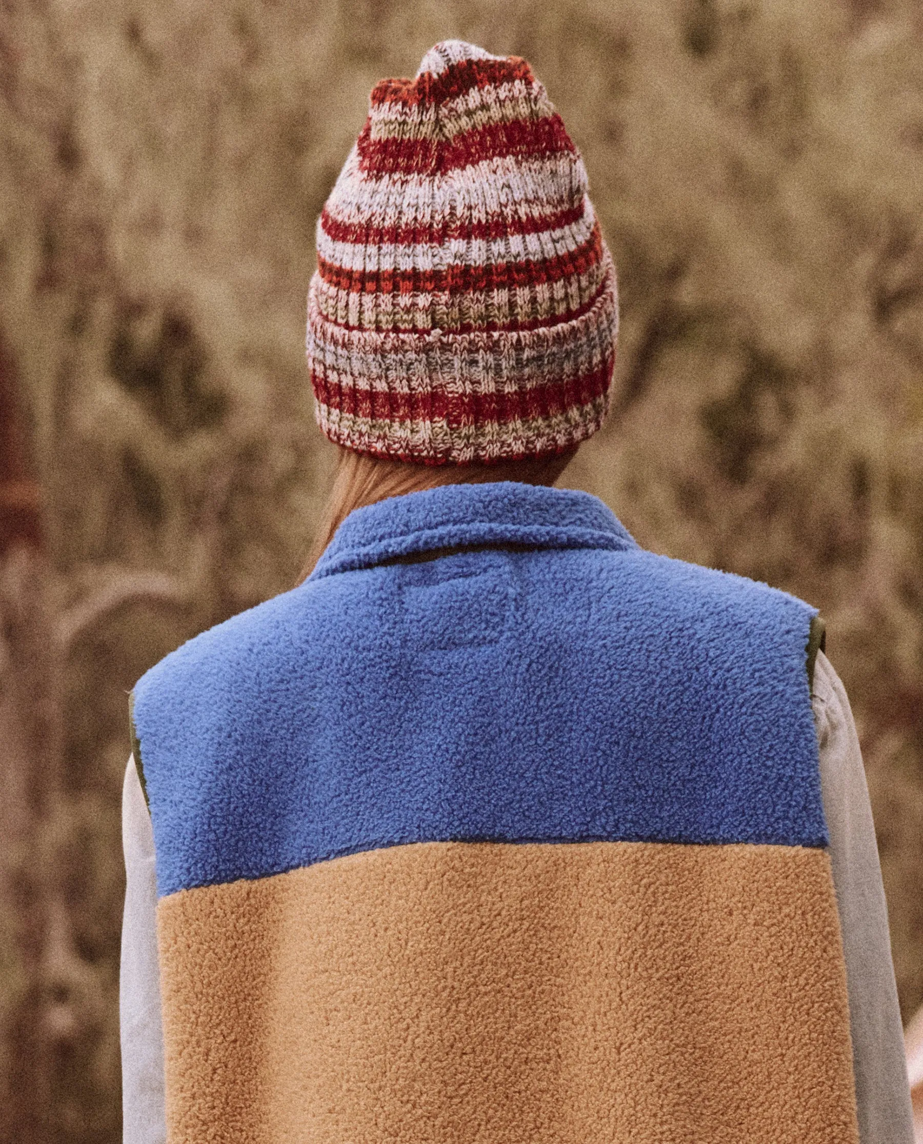 The Cabin Beanie. -- Boulder Marled Stripe