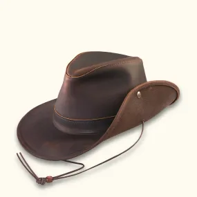 The Outrider - Western Leather Aussie Hat