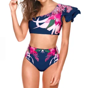 Two-piece Swimwear Floral Print Swimsuit