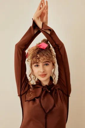 Victoria Dress Chocolate Brown