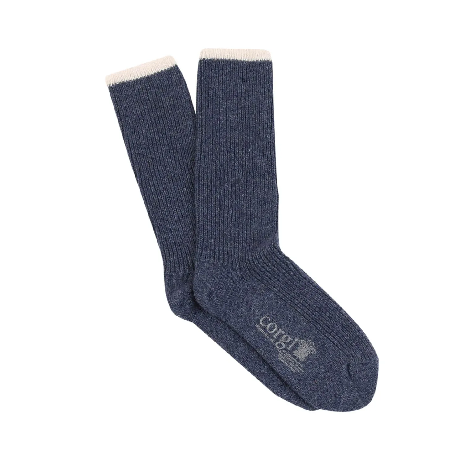 Women's Cashmere & Cotton Contrast Tip Slouch Socks